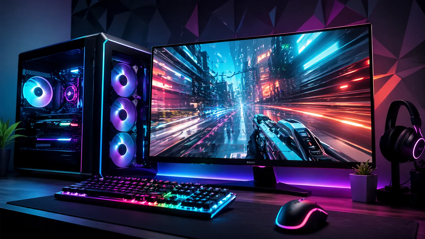 高fpsで滑らかに遊べるゲーミングPC環境のイメージ