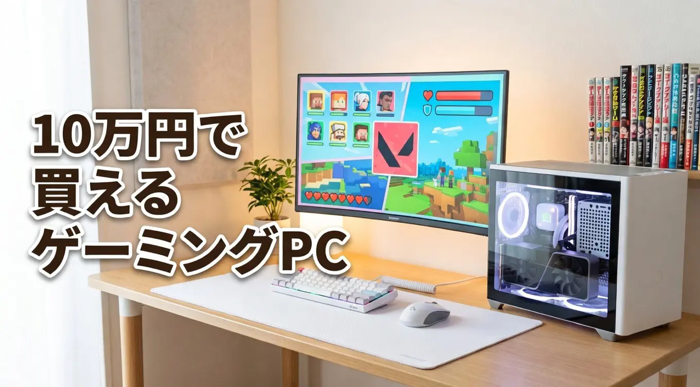 10万円台ゲーミングPCおすすめ5選【2026年最新】フルHD・144fps対応の失敗しない選び方