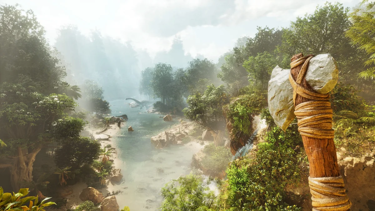 ARK Survival Ascendedの高密度な地形表現を確認できる公式スクリーンショット