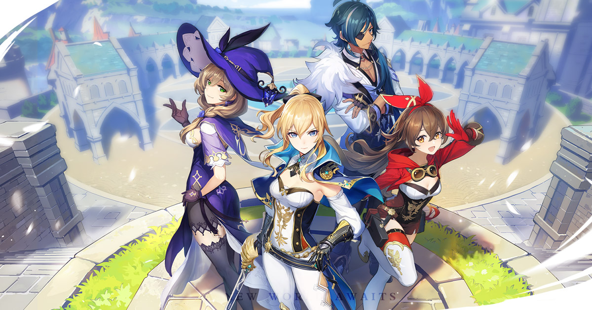原神公式サイトのオープンワールド画像