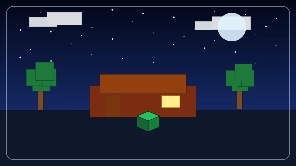 マイクラで夜の拠点を快適に遊ぶプレイイメージ