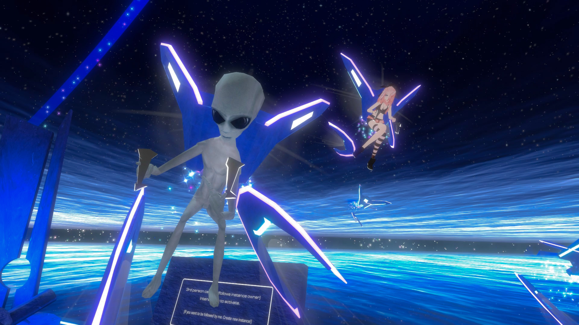 VRChat公式Steamページの交流シーン画像