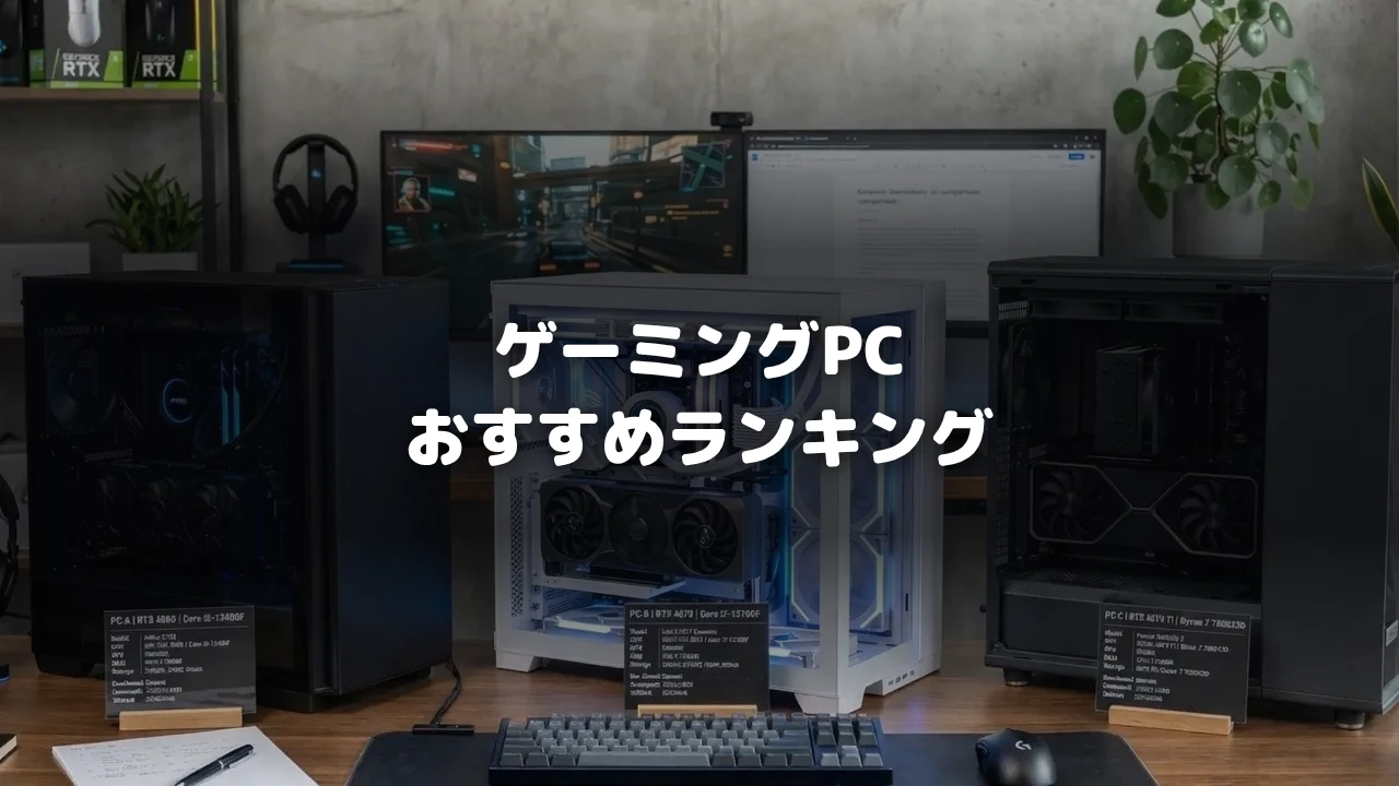ゲーミングPCおすすめランキングを紹介する記事のアイキャッチ画像