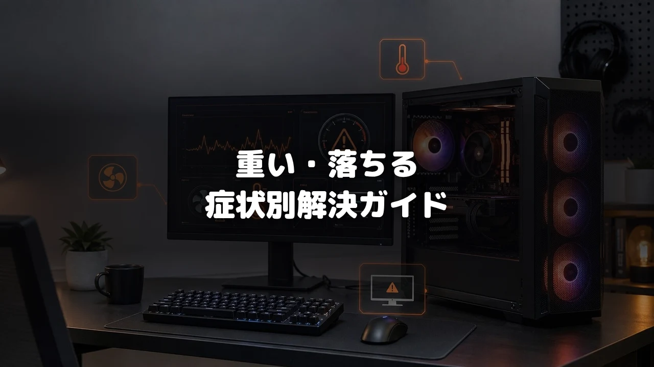 ゲーミングPCの症状別悩みを解決するガイド記事のアイキャッチ画像